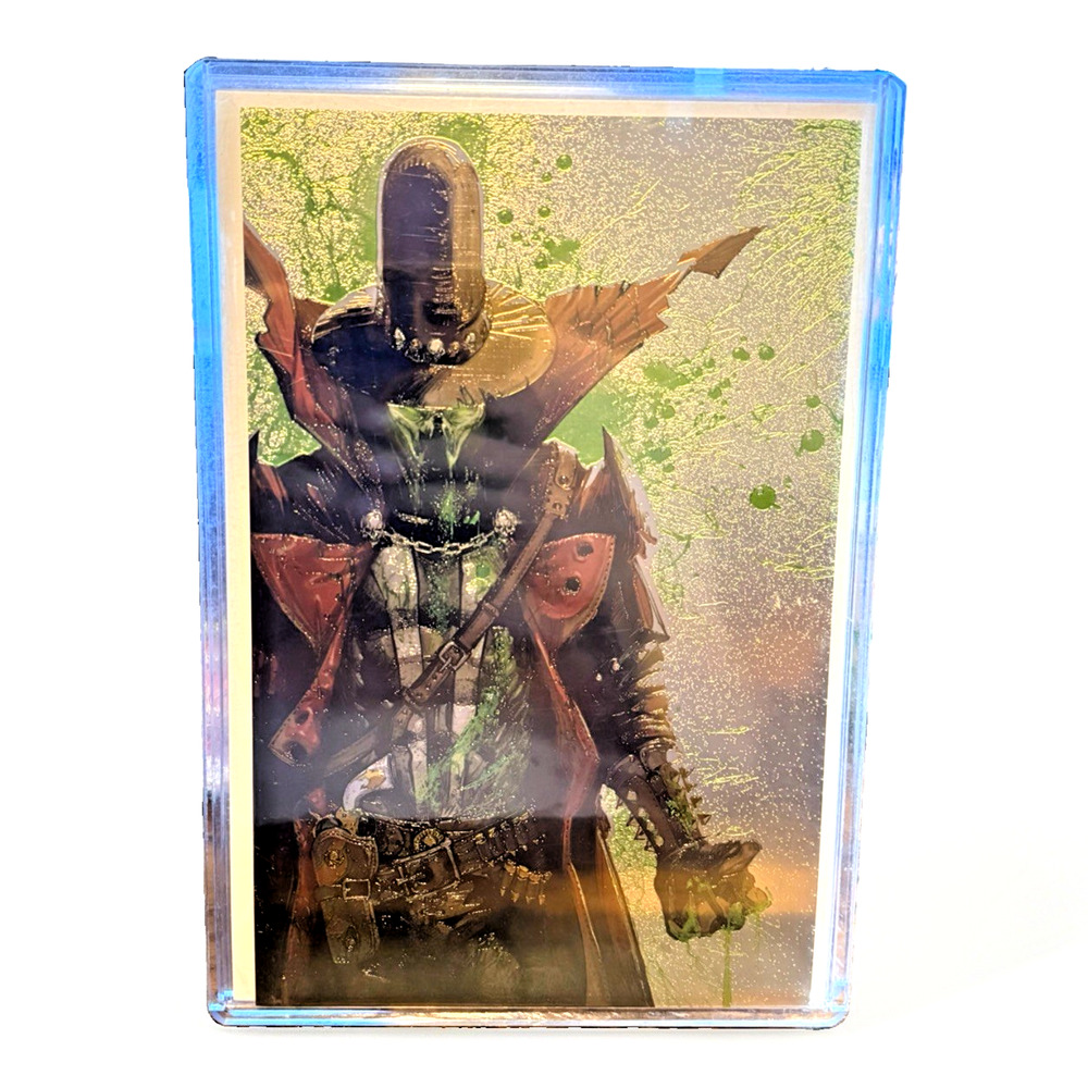 Stan Yak Battle Damaged Cowboy Spawn Embossed Metal Artbook Limited 5/10